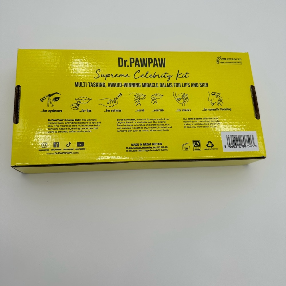 Dr. PawPaw Supreme Celebrity Kit - SIX .84 fl oz tubes + SCRUB - Picture 3 of 8